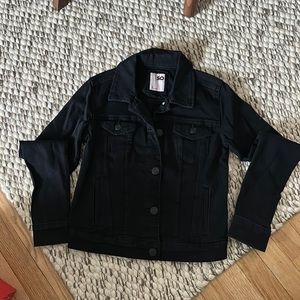Black XS Kids Denim Jacket